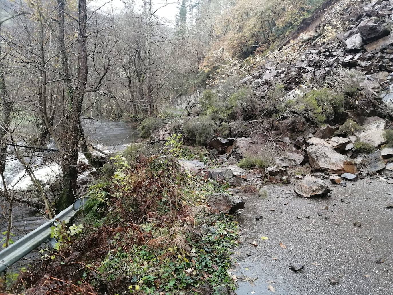 El paso de las borrascas 'Dora' y 'Ernest' ha dejado una situación «realmente complicada» en las carreteras de Asturias, en palabras del consejero de Cohesión Territorial, Alejandro Calvo. La nieve y, sobre todo, los desprendimientos y crecidas de ríos han obligado a movilizar efectivos para evitar la incomunicación de los pueblos más afectados