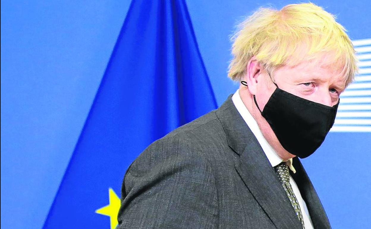 Boris Johnson, en Bruselas durante la última reunión negociadora sobre el 'brexit'.