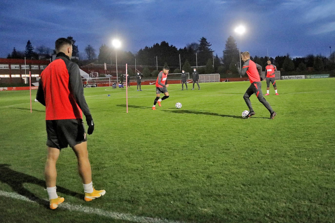 El Sporting prepara su encuentro copero frente la Quintanar del Rey