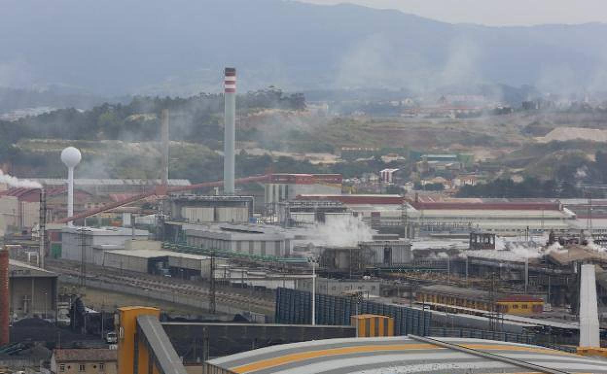 Instalaciones de Asturiana de Zinc en San Juan de Nieva