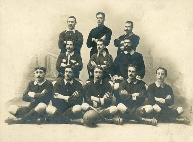 Primer equipo de la Sociedad Foot-ball Club Ovetense, 1903 