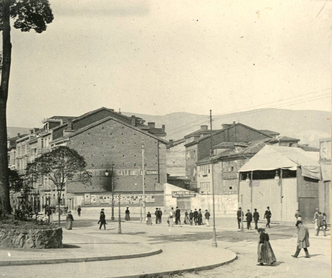 Plaza de la Escandalera, octubre de 1904