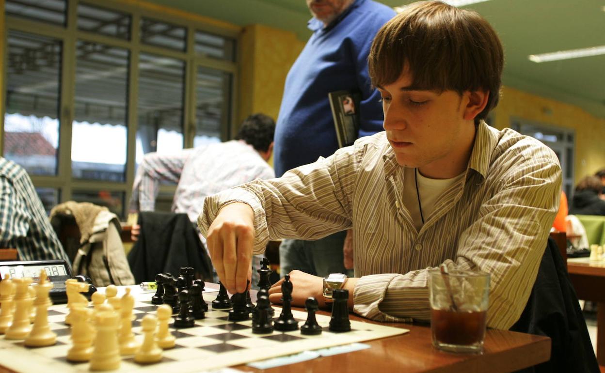 Sergio Guerrero, en un torneo en Asturias hace unos años