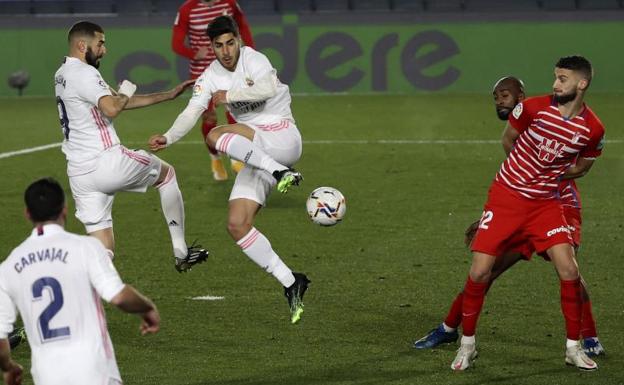 Asensio se reivindica en la sufrida victoria del Madrid ante el Granada