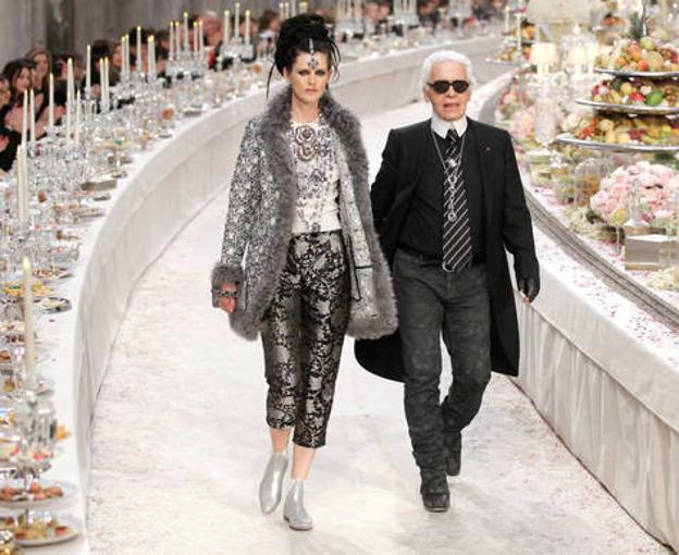 Stella y Karl en 2011 en un desfile de Chanel 