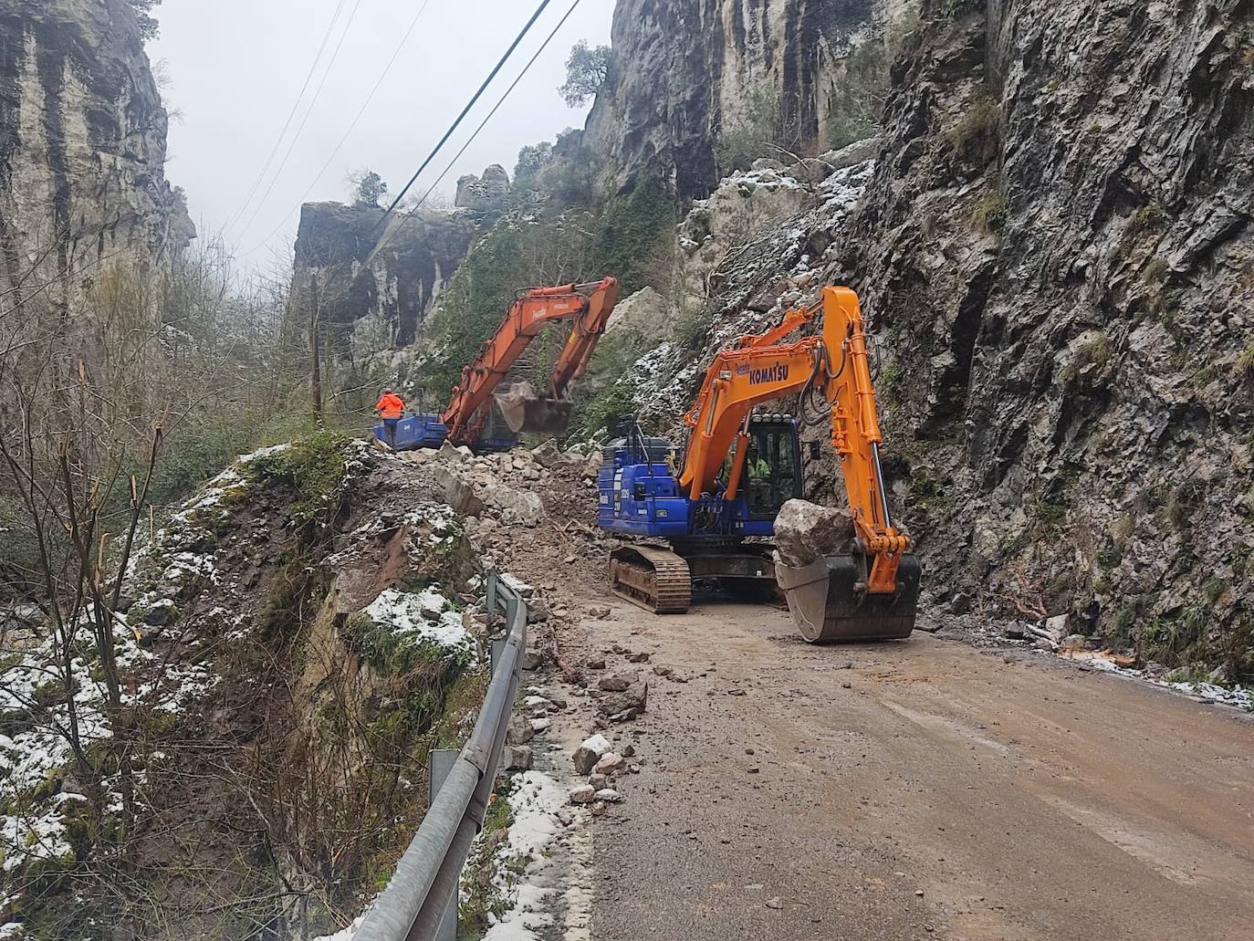 Temporal de frío y nieve en Asturias