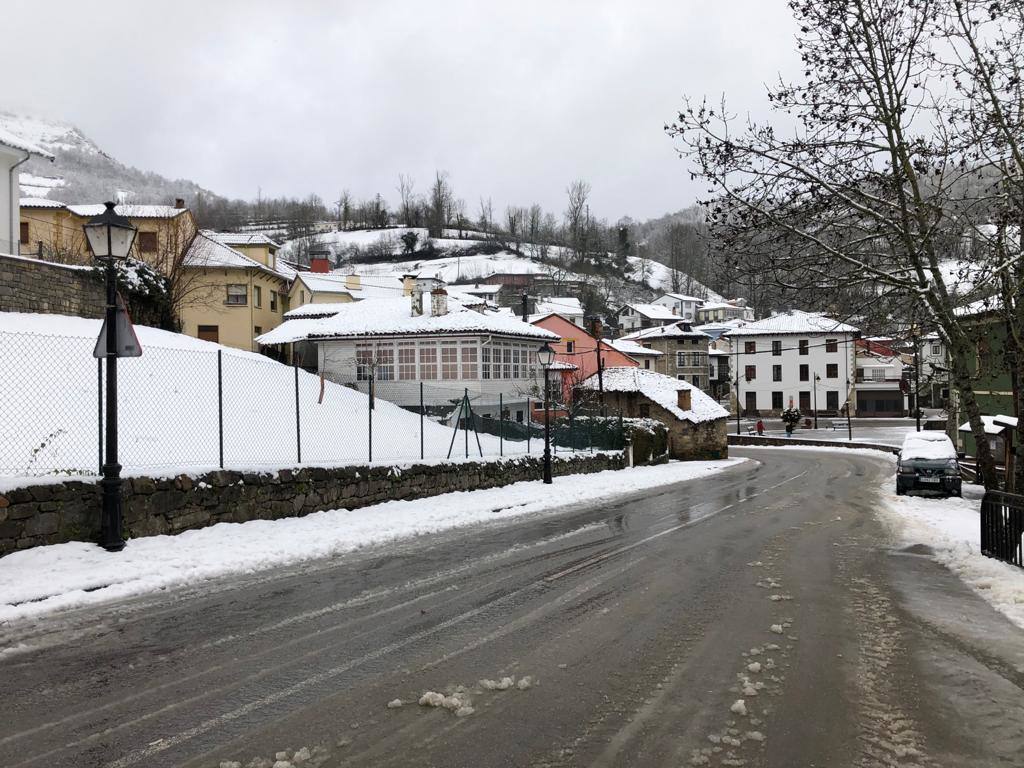 Temporal de frío y nieve en Asturias