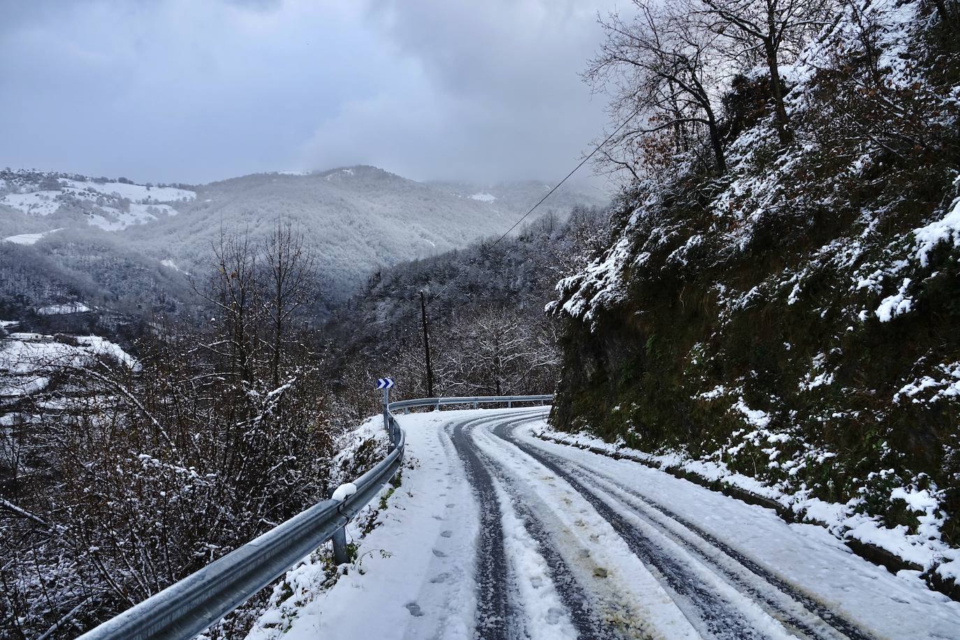 Temporal de frío y nieve en Asturias