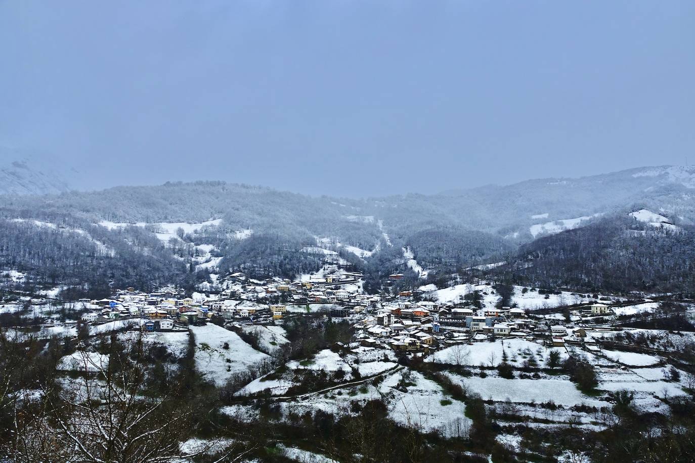 Temporal de frío y nieve en Asturias