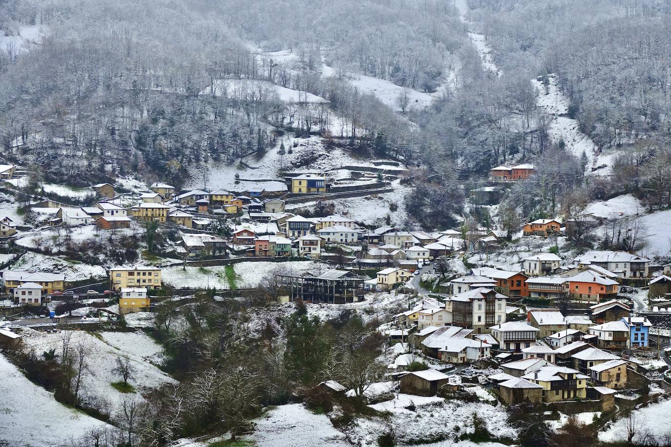 Temporal de frío y nieve en Asturias