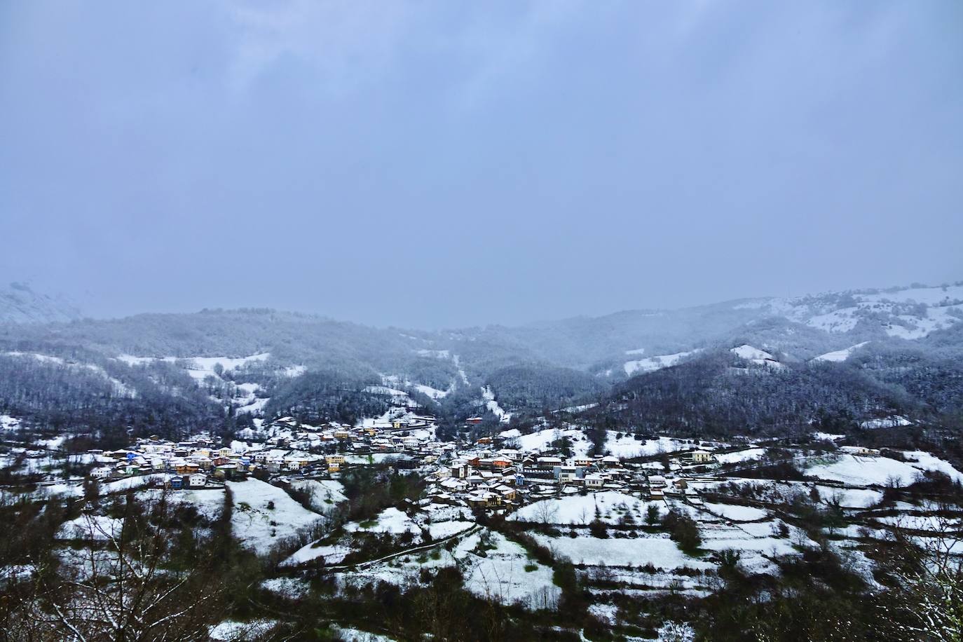 Temporal de frío y nieve en Asturias