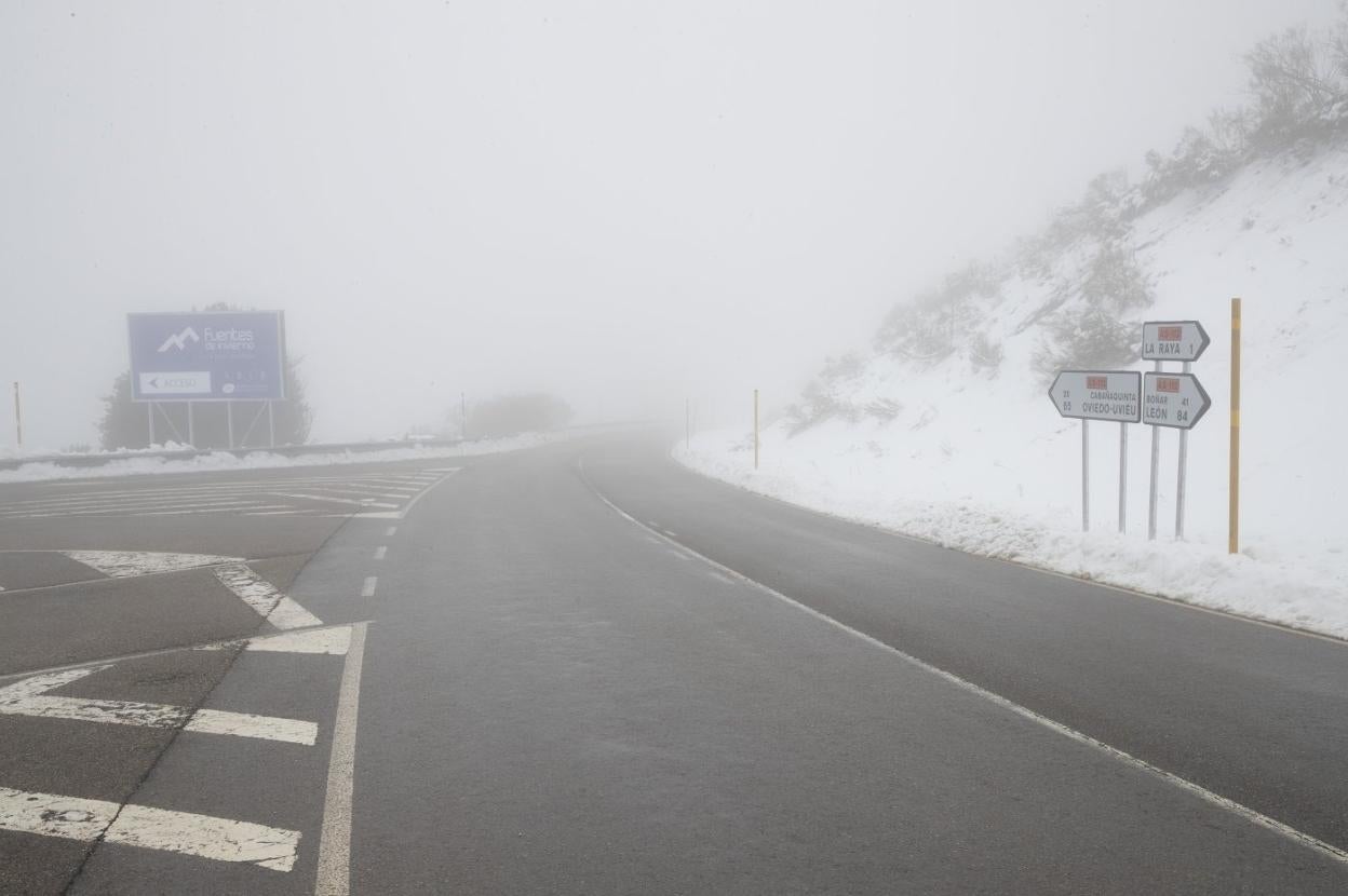 Entronque de Fuentes de Invierno. Lugar donde perdió la vida un ovetense en 2020. 