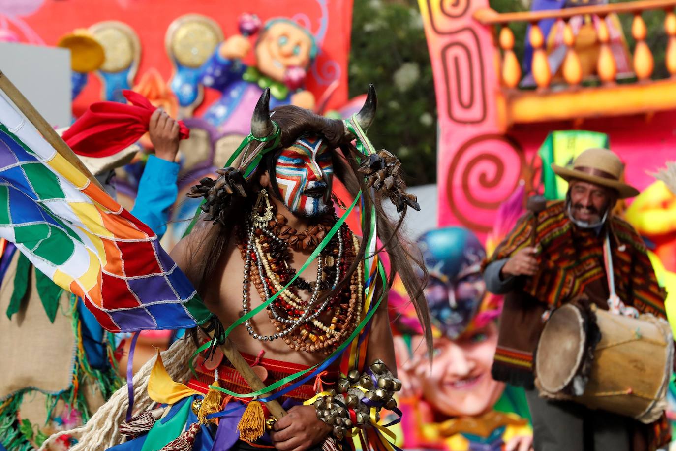 El Carnaval de Negros y Blancos, Patrimonio Cultural Inmaterial de la Humanidad, se celebra estos días con restricciones en el sur de Colombia 