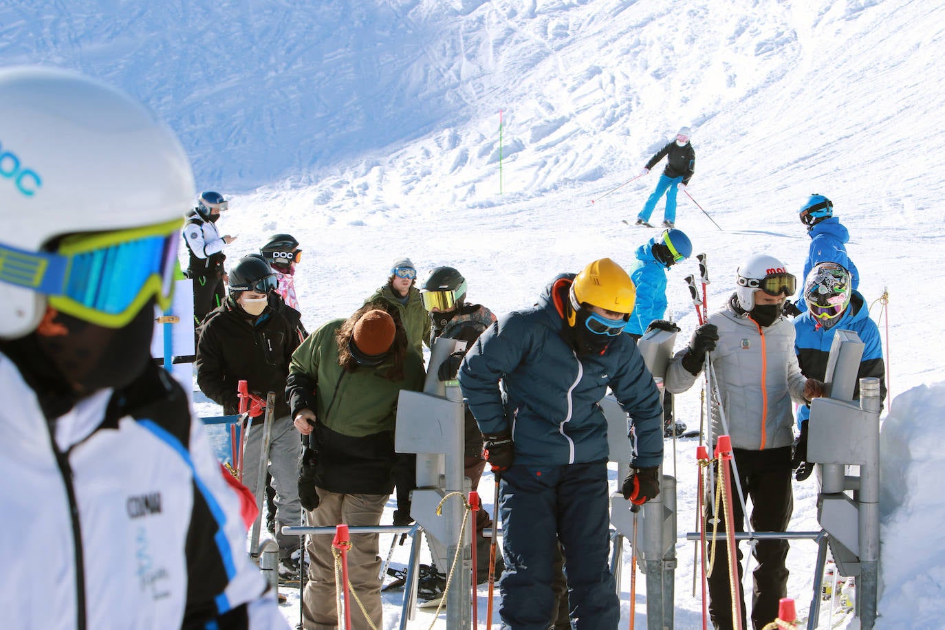Gran afluencia en la estación de esquí en el Día de Reyes. Completó su aforo diario de 1.200 personas antes del mediodía