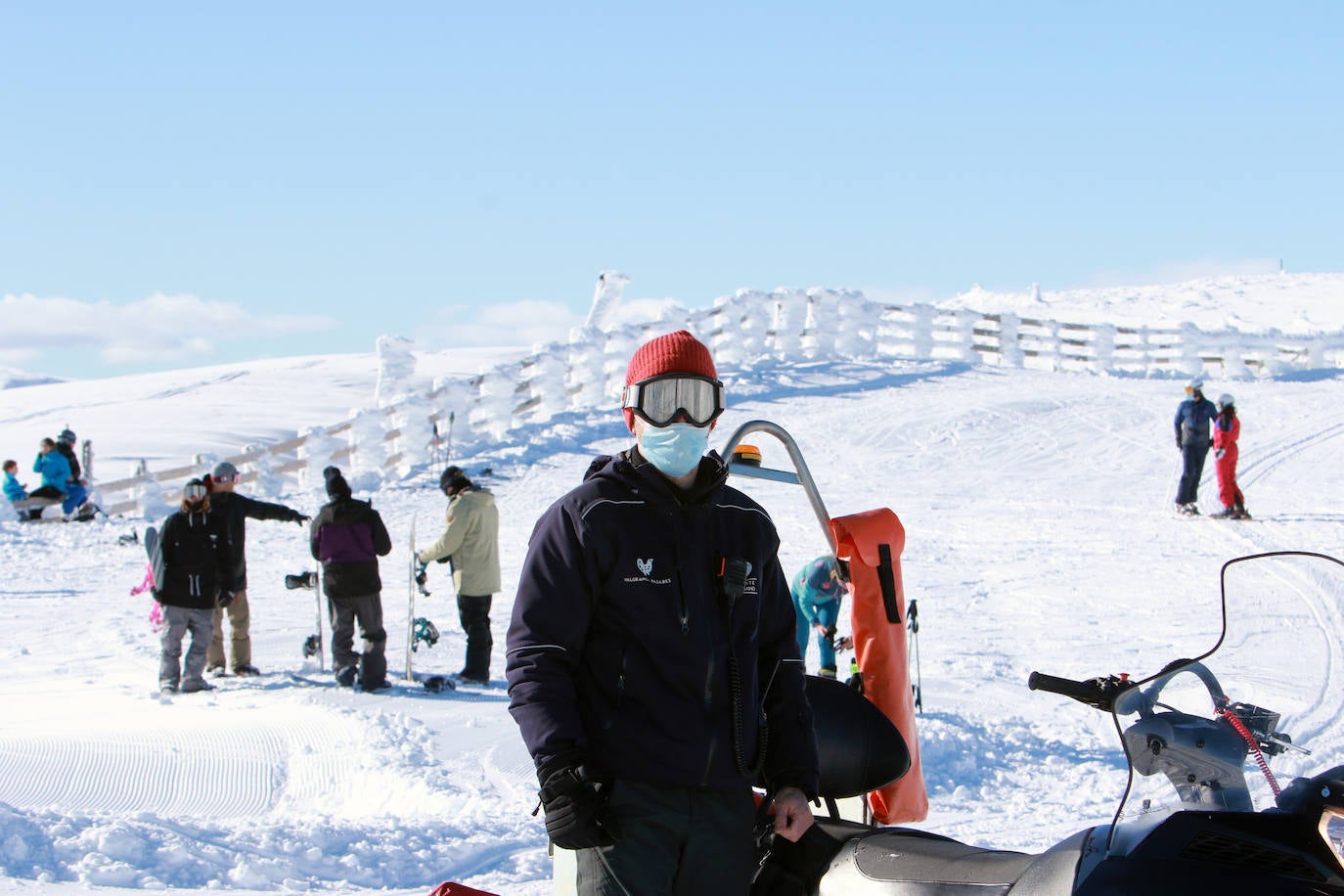 Gran afluencia en la estación de esquí en el Día de Reyes. Completó su aforo diario de 1.200 personas antes del mediodía