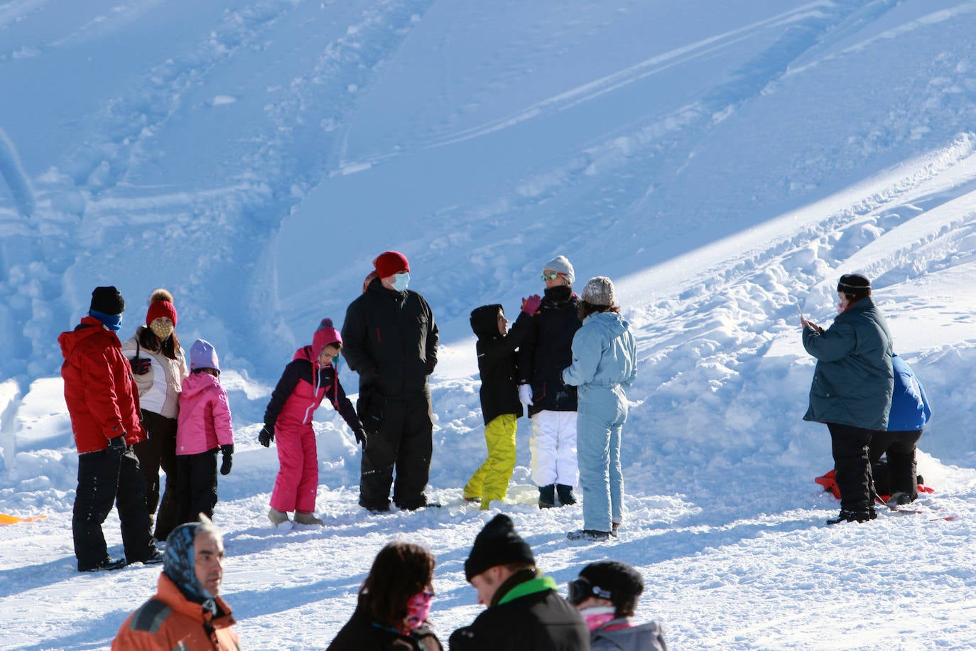 Gran afluencia en la estación de esquí en el Día de Reyes. Completó su aforo diario de 1.200 personas antes del mediodía
