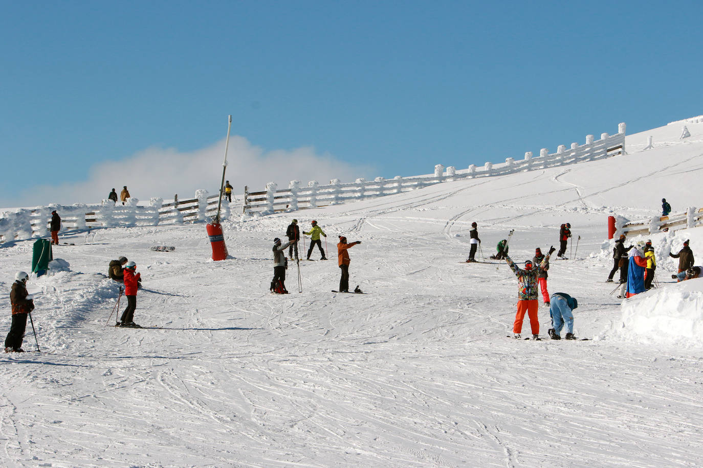 Gran afluencia en la estación de esquí en el Día de Reyes. Completó su aforo diario de 1.200 personas antes del mediodía