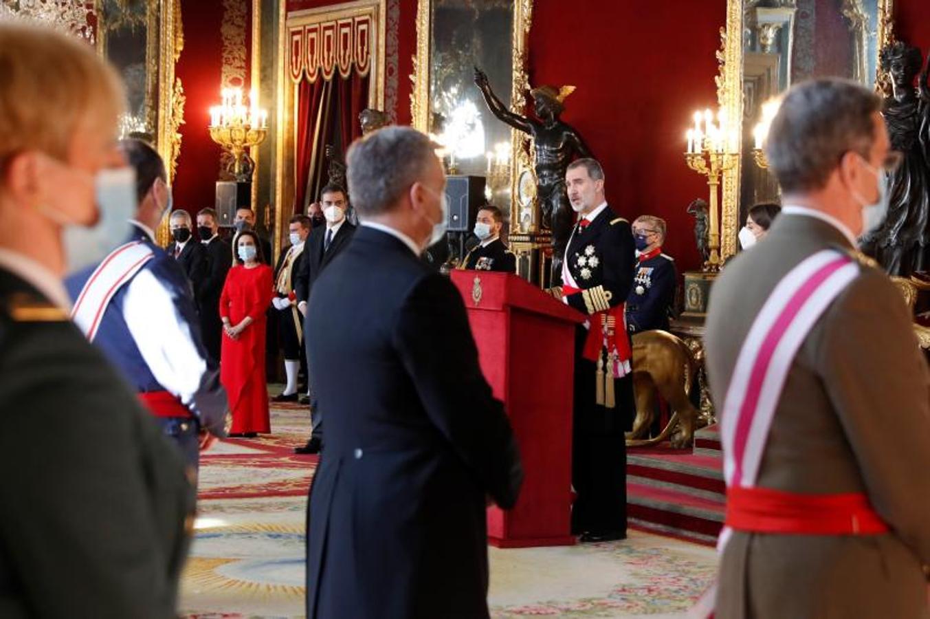 El Rey, durante su discurso por la Pascua Militar.