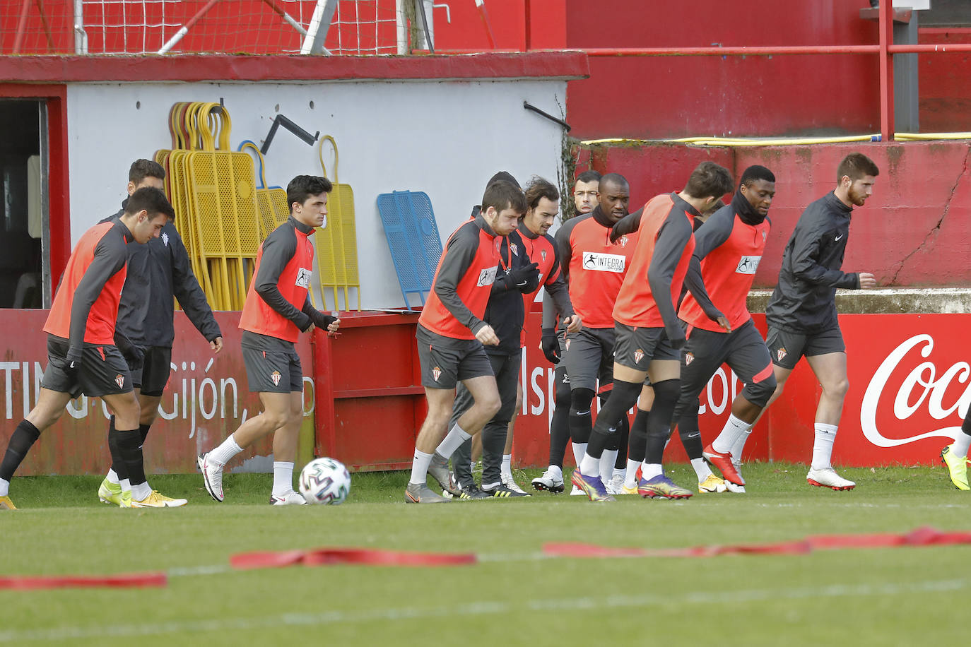 Fotos: Entrenamiento del Sporting (14/01/2021)