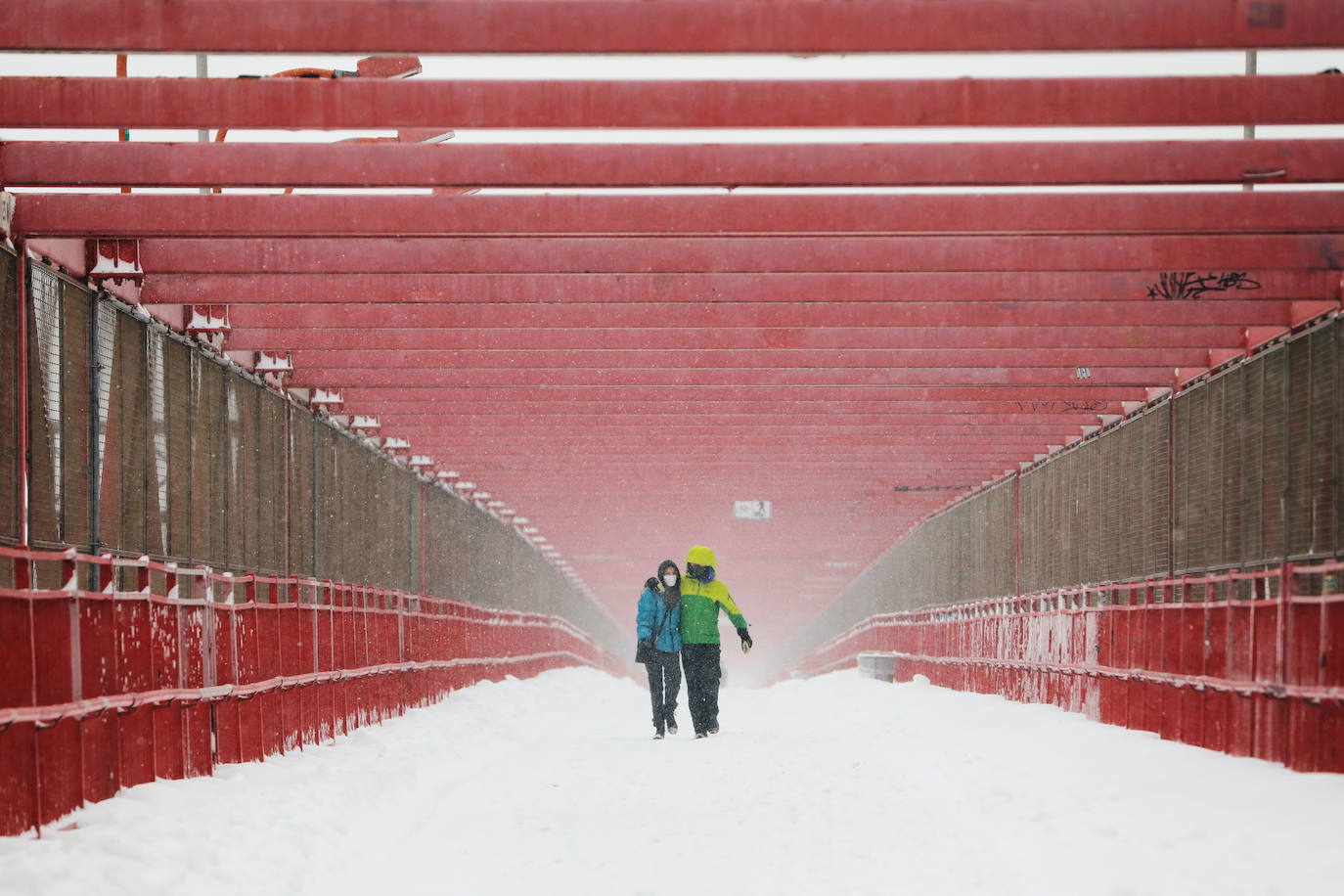 La primera gran nevada del año en Nueva York ha dejado imágenes impresionantes. Está incluso considerada como una de las más copiosas de la historia. Además, el cierre parcial del metro y la prohibición del tráfico de vehículos no esenciales provocó que muchos negocios tuviesen que cerrar ante la imposibilidad de que los empleados llegasen a los puestos de trabajo.
