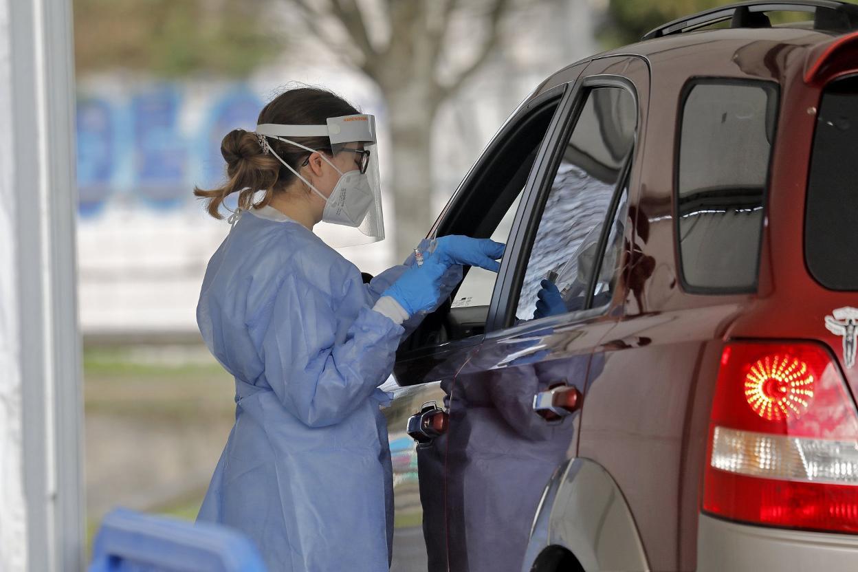 Autocovid en Gijón. 
