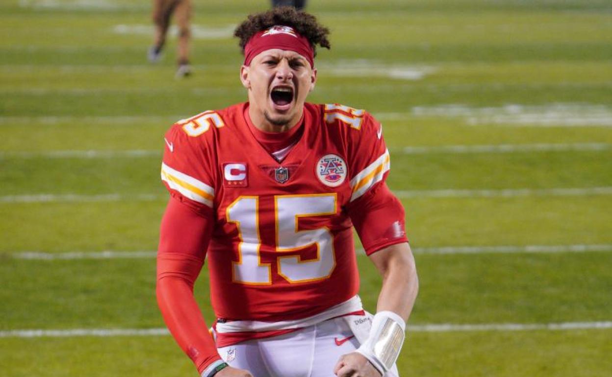 Patrick Mahomes, tras la final de la AFC ante los Buffalo Bills. 