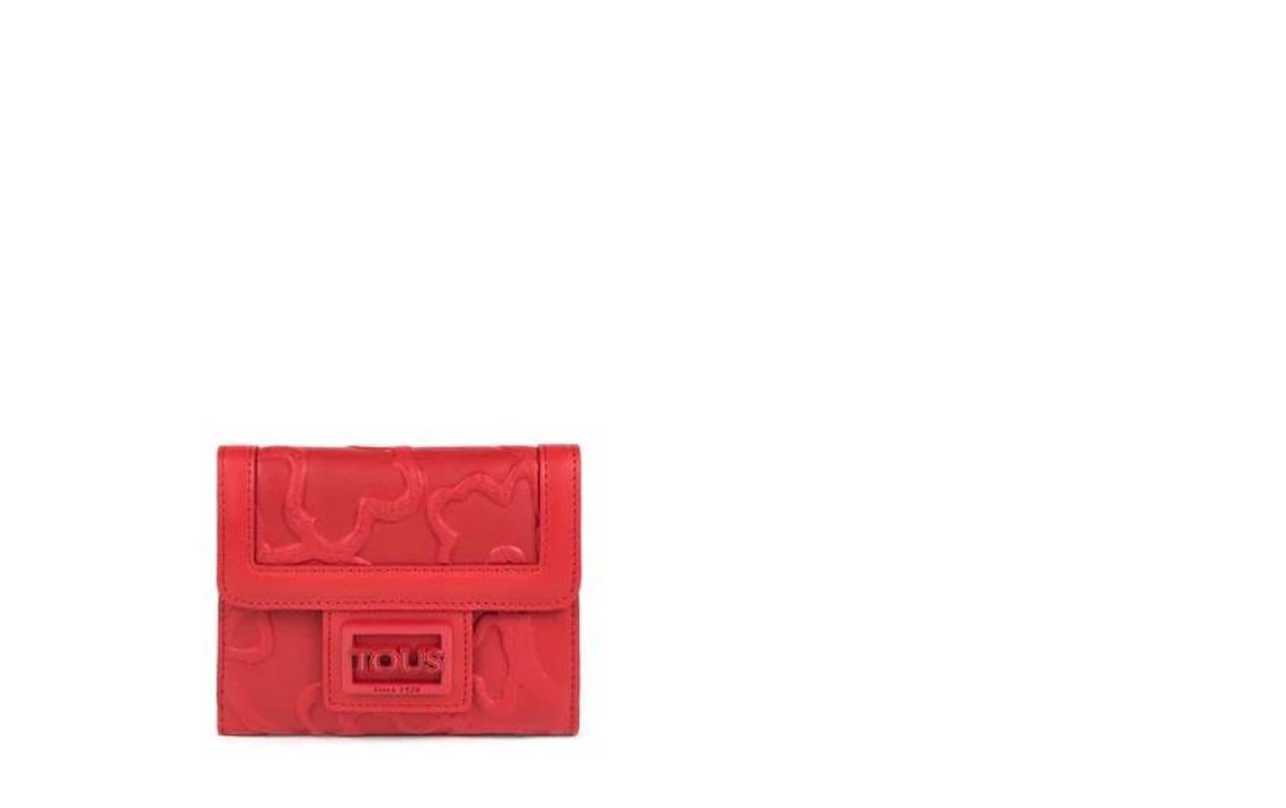 Billetera pequeña de Tous Icon Love en color rojo, 99 euros.