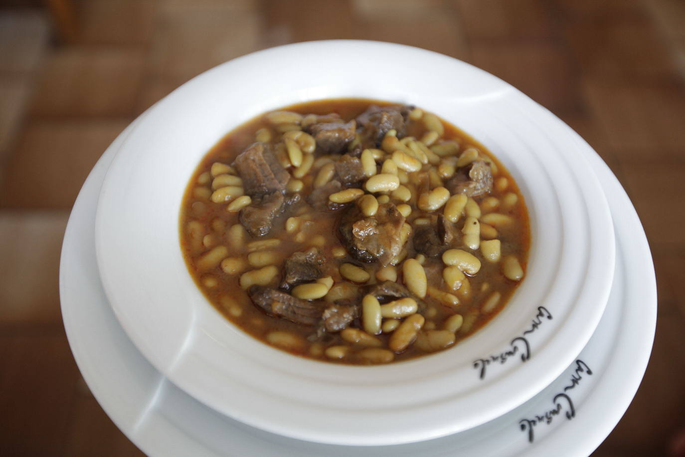 Les verdines ofrecen muchísimas posibilidades. En Casa Consuelo las prepararon con caza. También se pueden preparar con boletus y langostinos, como  aquí