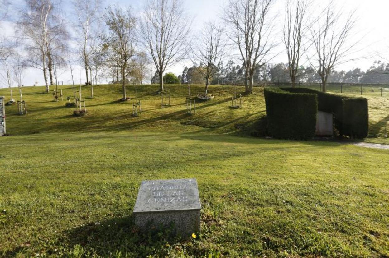 Parque de Cenizas del cementerio de Deva, que ocupa actualmente 3.000 metros cuadrados. 