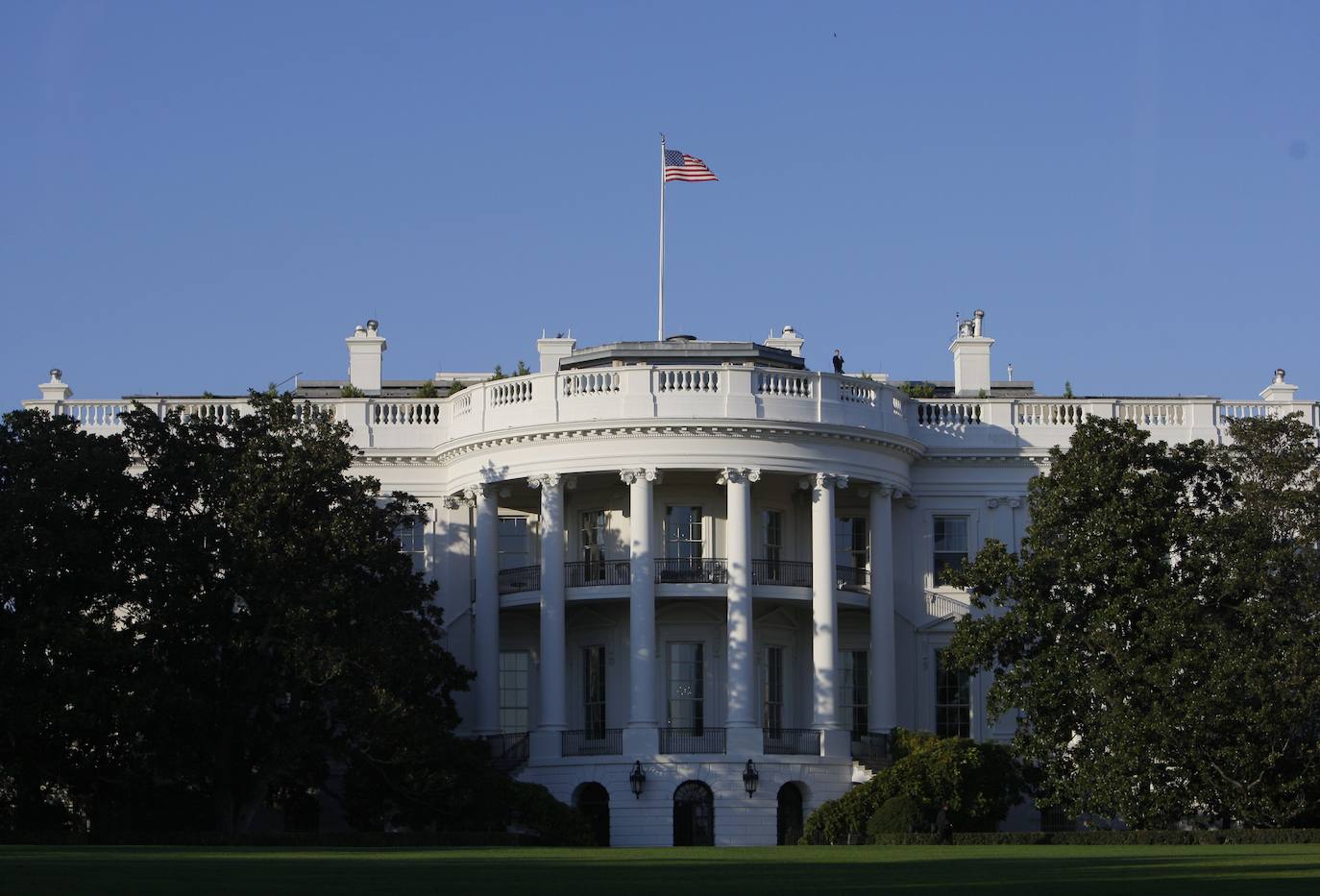 La Casa Blanca, en Washington D. C., residencia oficial y principal centro de trabajo del presidente de los Estados Unidos.