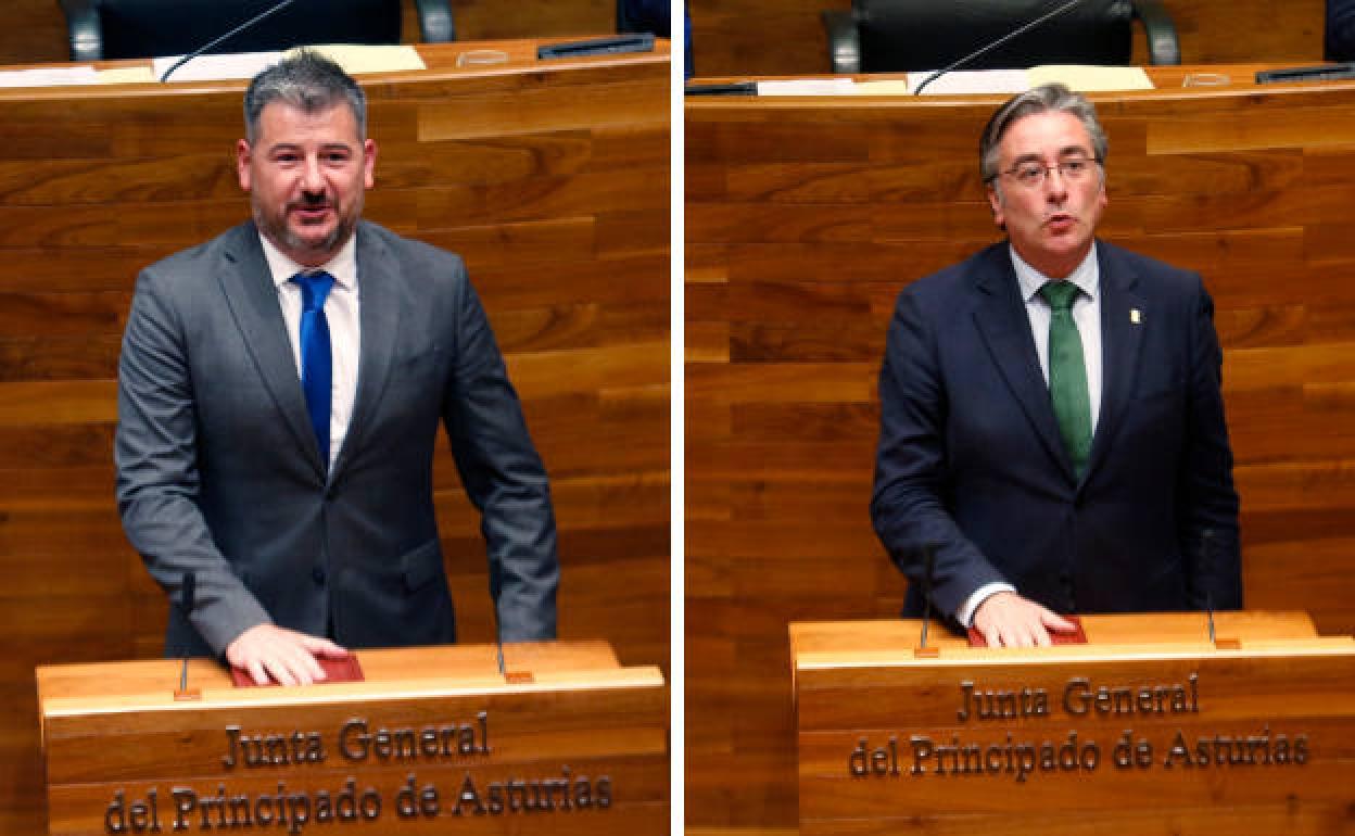 A la izquierda, Sergio García, de Ciudadanos. A la derecha, Pablo González, del Partido Popular.