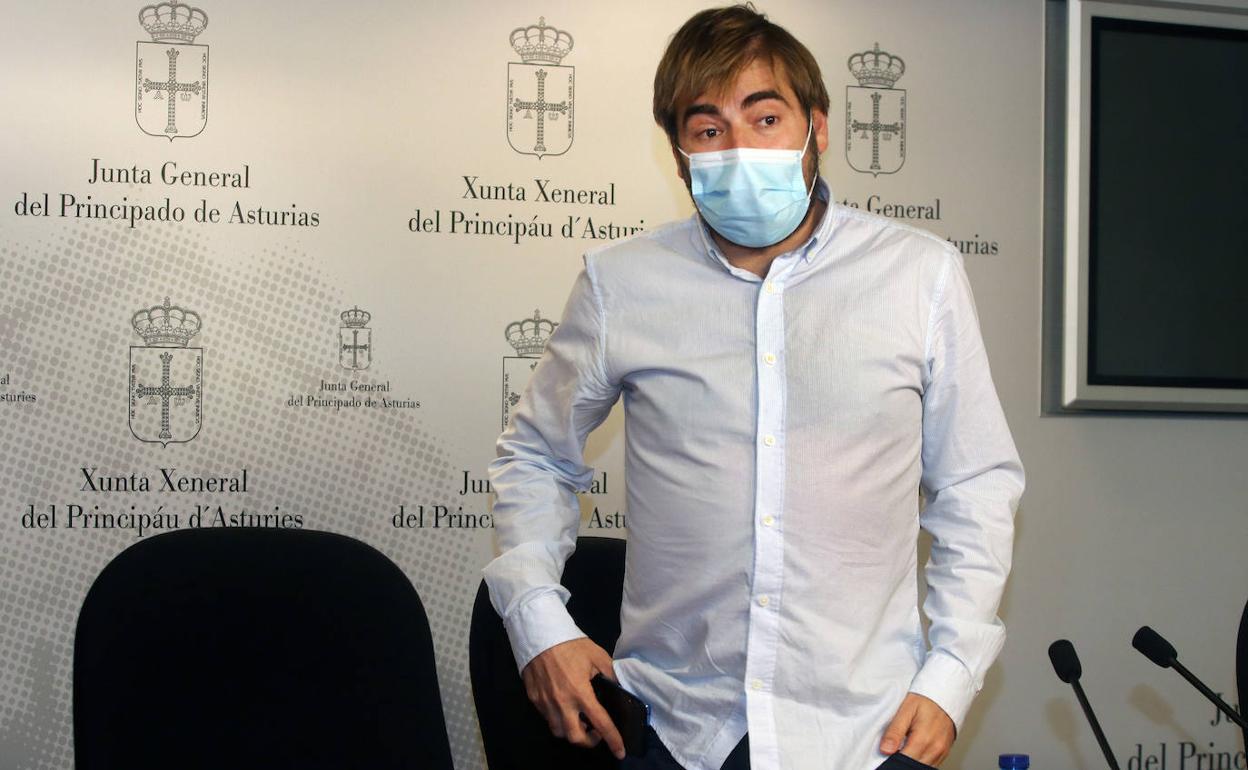 El secretario general de Podemos Asturias, Daniel Ripa