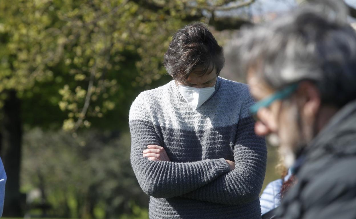 Alberto Ferrao, durante el acto de conmemoración del sesenta aniversario de la Sociedad Cultural Gesto, ayer, en Los Pericones. 