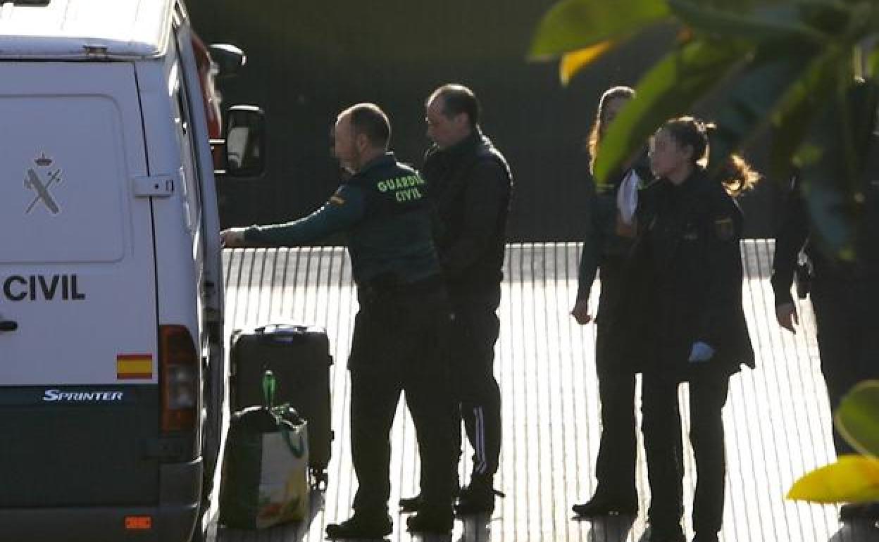 El acusado, en su traslado a prisión, el 7 de febrero de 2020.