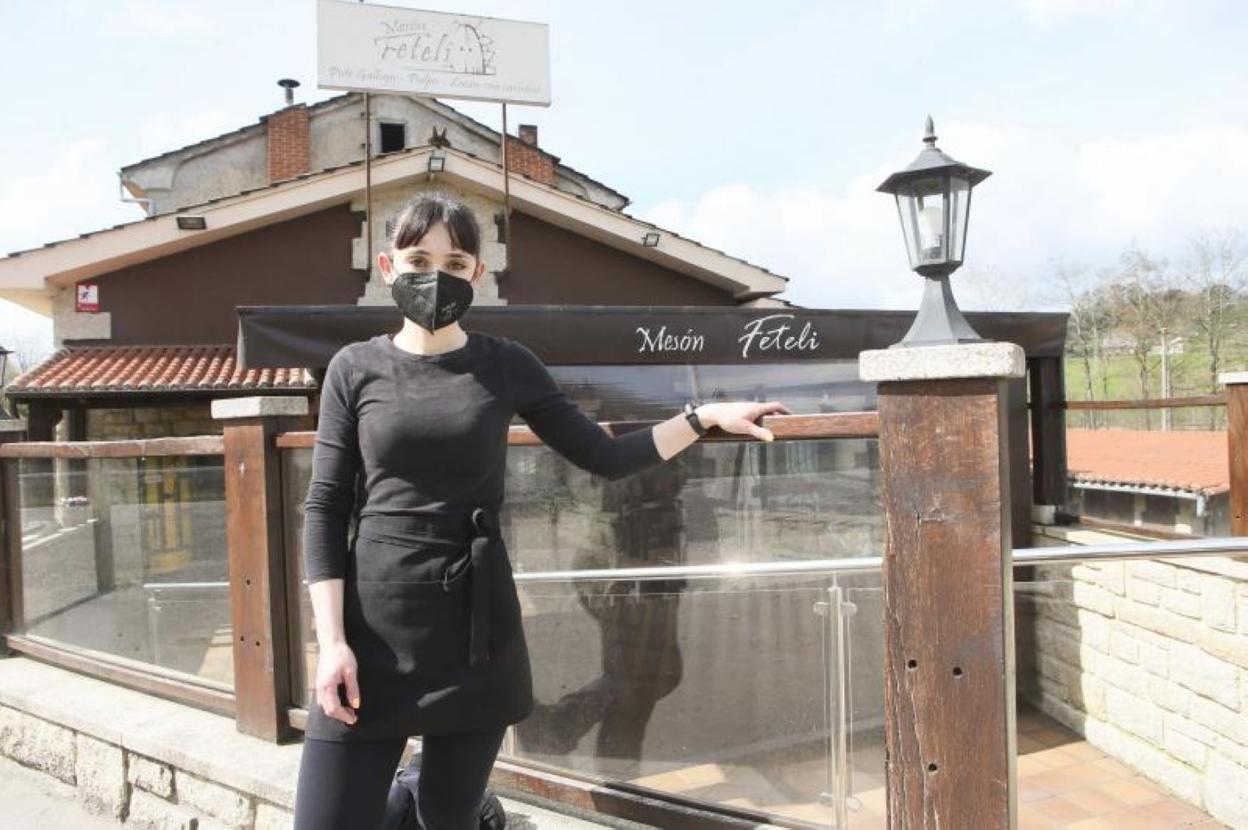 Elisabeth Campo, propietaria del Mesón Feteli, en Lieres. 