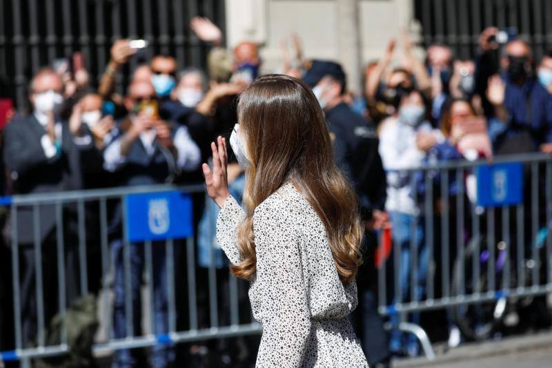 La Princesa Leonor ha presidido hoy su primer acto en solitario de su trayectoria institucional, la conmemoración del 30 aniversario del Instituto Cervantes. Ha estado acompañada por la vicepresidenta primera del Gobierno, Carmen Calvo y por el director del Instituto Cervantes, Luis Garcia Montero