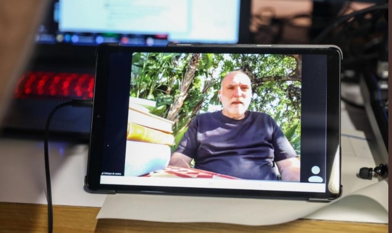 José Andrés, durante su intervención en 'Diálogos de Cocina 2021'. 