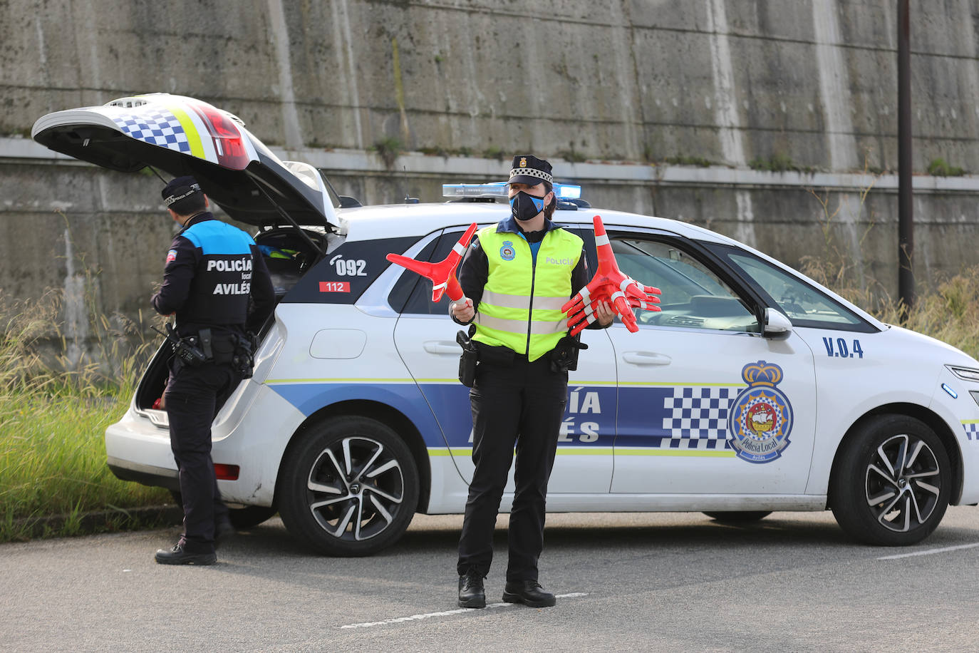 Imagen de archivo de la Policía Local de Avilés. 