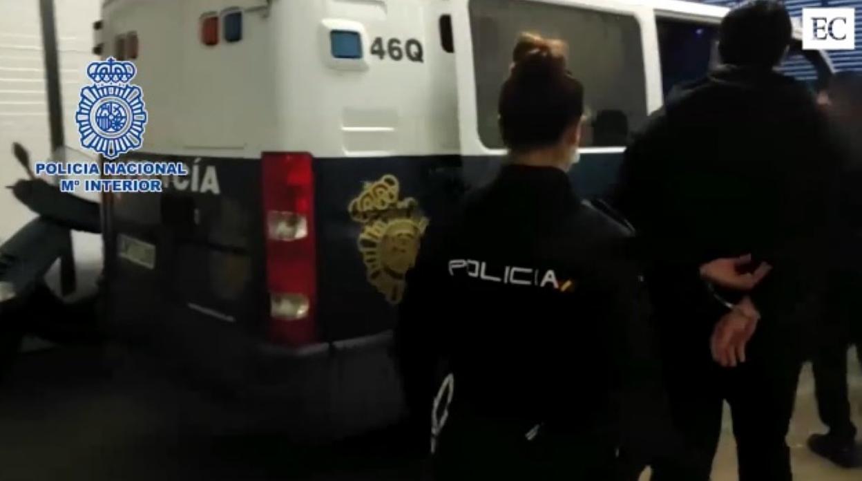 Rubén I. V., tras la detención en enero en Zaragoza. 