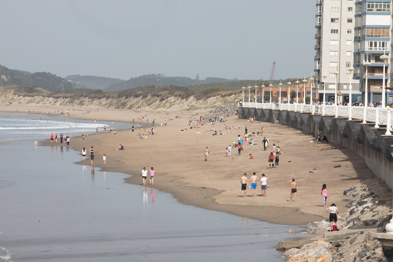 Los termómetros de la región se dispararon antes de la llegada del agua.