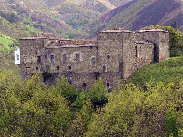 La Lista Roja de Hispania Nostra recoge una docena de palacios ubicados en Asturias que corren el riesgo de venirse abajo por falta de mantenimiento. En la imagen, el Palacio de Cienfuegos, en Pola de Allande. Aunque varias intervenciones han frenado su deterioro, sigue en la lista de riesgo de Patrimonio.