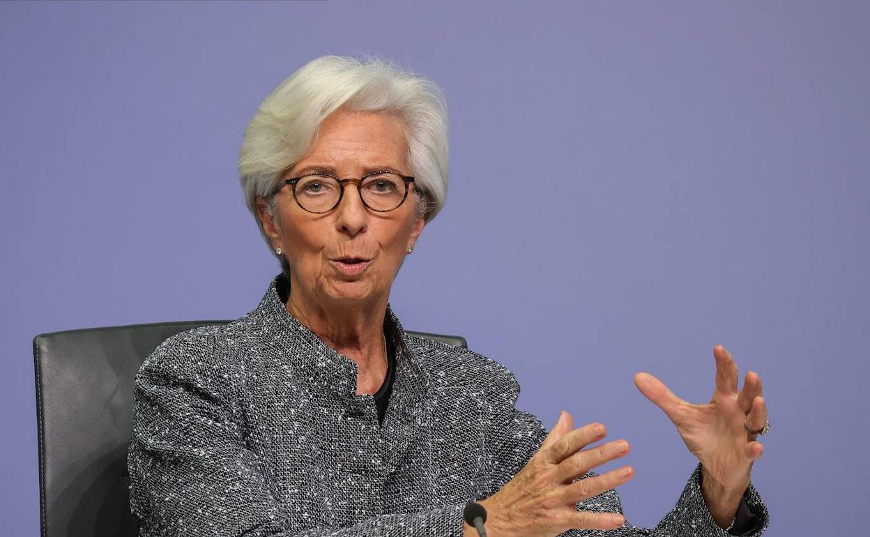 La presidenta del BCE; Christine Lagarde. 