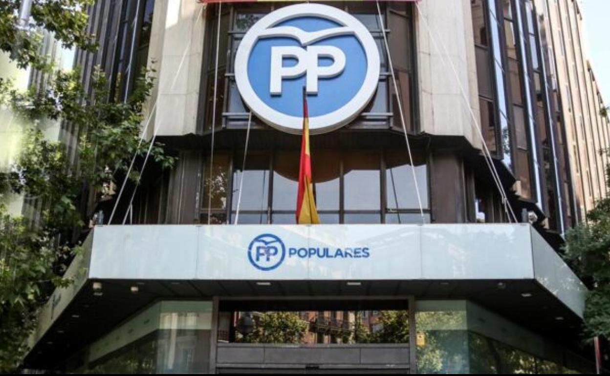 Sede del PP, en la calle Génova de madrid