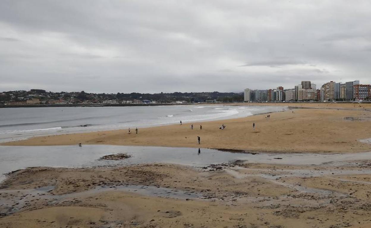 La playa de San Lorenzo, cerca de donde se produjo el suceso 