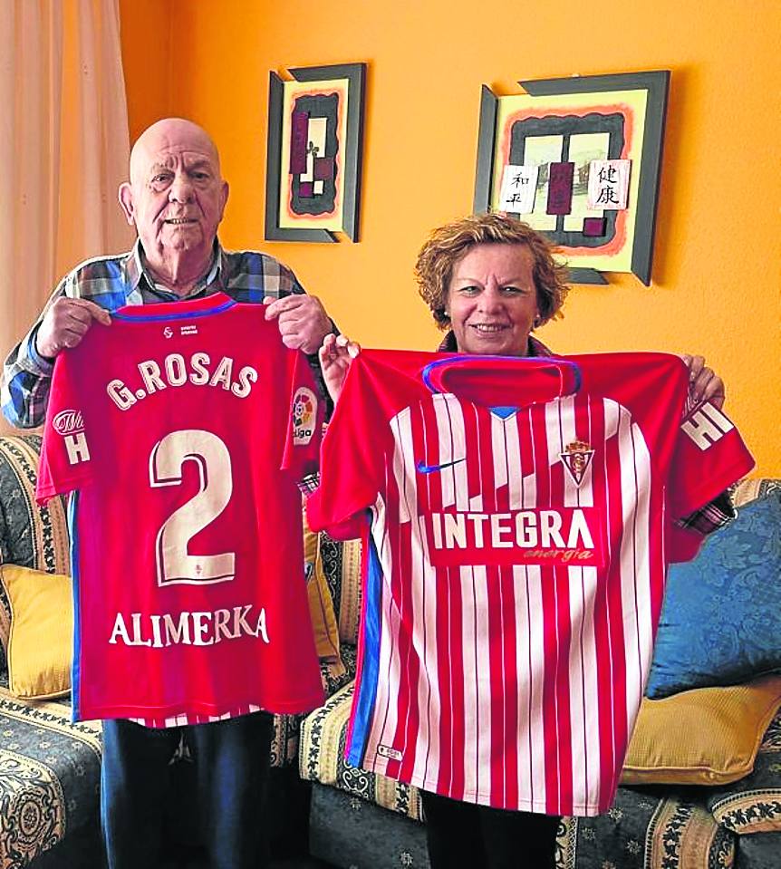 Guille Rosas. El abuelo Agustín y la abuela Charo.