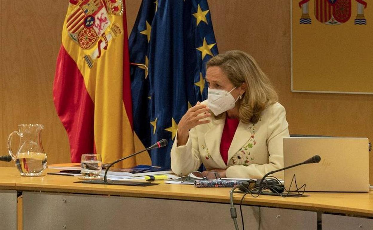 La ministra de Asuntos Económicos, Nadia Calviño.