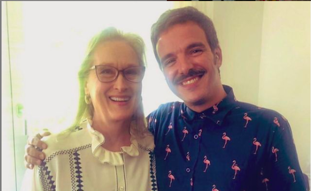 Javier Giner con Meryl Streep en una imagen de su cuenta de Instagram.