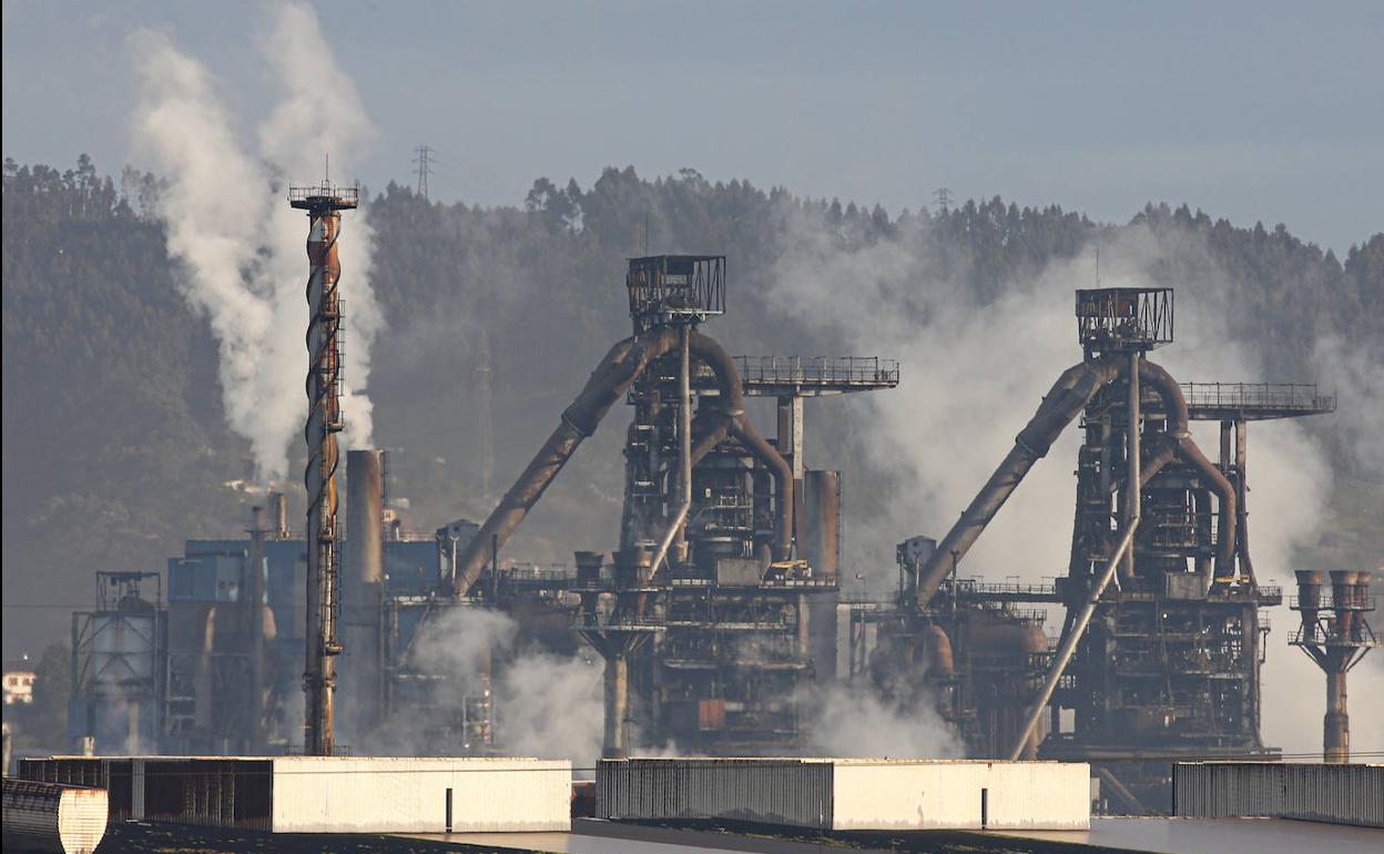 Instalaciones de Arcelor en Gijón