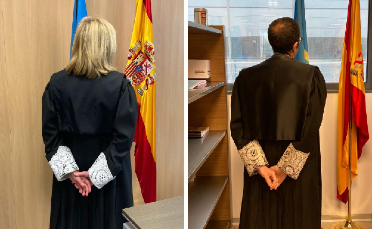 Los jueces asturianos Alicia Martínez y Luis Ortiz 