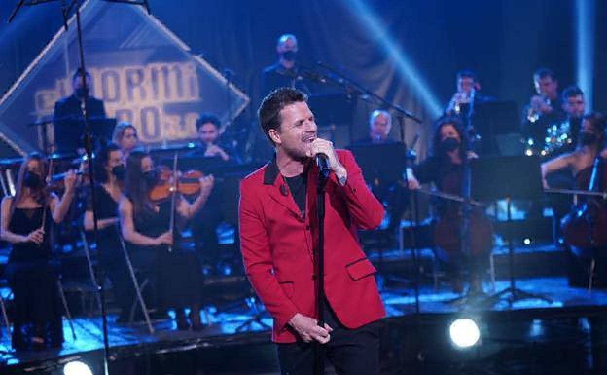 Dani Martín, durante su actuación en el programa.